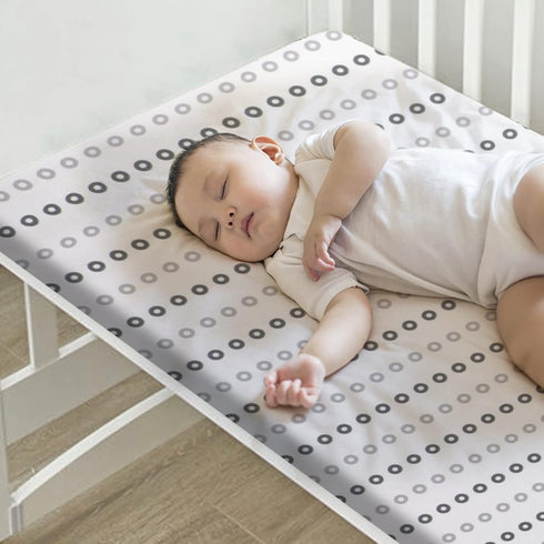 2 Pack 52''x28'' MooMoo Baby Crib Mattress Sheets Waterproof Toddler Crib Mattress Protectors Breathable