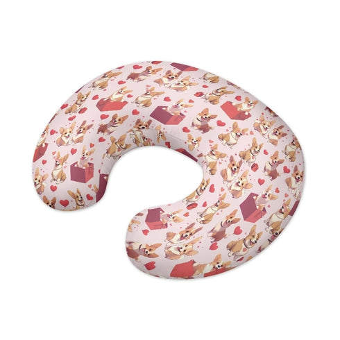 Hechitok Cute Corgi Nursing Pillow Cover Breast Feeding Pillow Support Positioner Lounger Slipcover for Baby Boy Girl