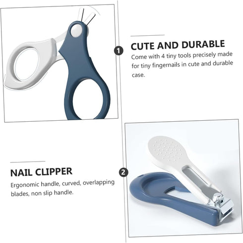 Set Sosoport Newborn Baby Nail Clipper Portable Fingernail Scissors Grooming Kit Safety Features for Infants Easy