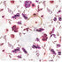 Baby Swaddle Blanket Newborn Girl, Swaddle and Headband Set with Purple Flowers Floral Print Wrap Shower Gift