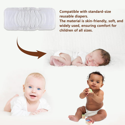 6 Pack 6 Inserts,1 TDIAPERS Cloth Diapers Reusable Washable Pocket Diapers Cover One Size Adjustable for Baby Snaps
