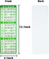 Yuanhe Bingo Paper Game Cards - 3 Cards, 100 Sheets in Mixed Colors