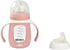 Baba 2-in-1 7 oz BEABA Glass Baby Bottle to Glass Transition Sippy Cup, Spill Proof Sippy Cup, Toddler Baby Bottle