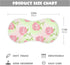 decor gift 4 Pack 22x11in Cotton Burp Cloths Muslin Soft and Absorbent? Spring Red Rose Green Pattern spit up Rags