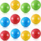 Civaner 12 Pieces Multi Colored Plastic Replacement Balls Small Bulldozer Popper Toy