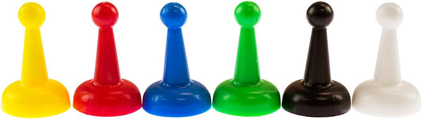 Super Z Outlet Assorted 1" Inch Multi-Color Pawns Pieces for Board Games,