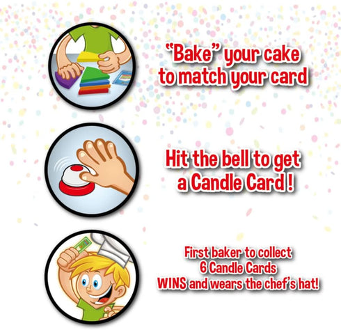 The Eggmazing Egg Decorator Cake-N-Bake Challenge - Kids' Board Game for Ages 4 & Up (2-6 Players)