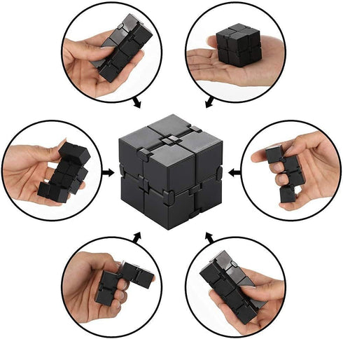 Infinity Cube Sensory Fidget Toy, EDC Fidgeting Game for Kids and Adults, Cool Mini Gadget Best for Stress and Stress