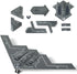1/200 Scale B-2 Spirit Military Aircraft Toy Quick Build Model USAF Stealth