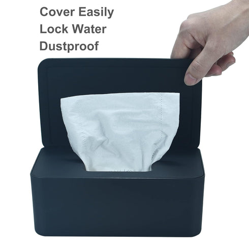 Diaper Wipes Dispenser, Baby Wipes Case, Baby Wipe Holder Keeps Diaper Wipes Fresh, Wipe Container with Non-Slip Feet