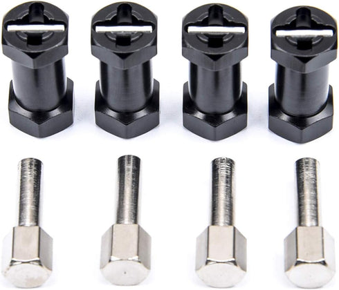 Readytosky 12mm Wheel Hub Hex Spacer, 25mm Offset Extension Drive Adapter for 1/10 Traxxas Rustler