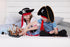 10 inch Playset, 3+ The Dreidel Company Pirate Boat Detailed Pirate Ship Adventure Pirate Toy, Pirate Party Favor
