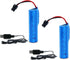 3.7V Li-ion Battery 1200mAh - 2 Pack Rechargeable Batteries with USB Charger for Remote Control Cars