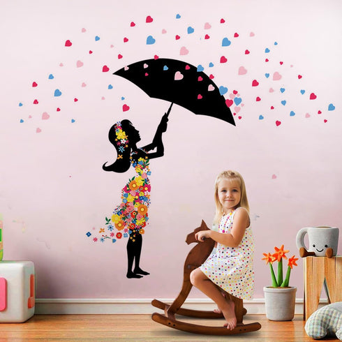 DEKOSH Baby Girl Nursery Decor - Peel & Stick Decorative Wall Decals for Teen Girl Bedroom