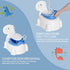 Potty Training Toddler Toilet Seat, Toilet Potties Training for Children Infant Baby Dinosaur Potty Chair with Splash