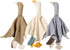 Baby Loveys Security Blankets, Soft Cotton Muslin Cuddly Lovies for Infants Unisex Boy Girls, Cuddle Goose White
