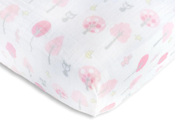 SwaddleDesigns Softest Cotton Muslin Fitted Crib Sheet/Toddler Sheet for Baby Boy &