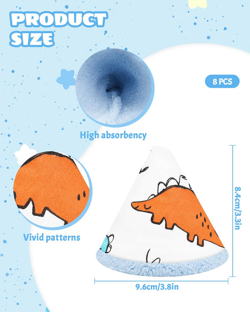 AMAZYC-US 16 (16) Pcs Coral Velvet Pee Covers Baby Boy, Strong Water Absorption Reusable Pee Shield, Diaper Changing