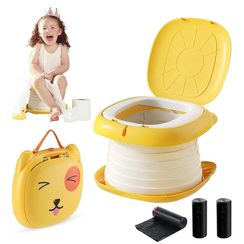 YZNlife Travel Potty for Toddler,Foldable and Portable Toilet for Kids, Apply to Seat