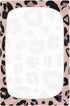 SUABO Leopard Print Cheetah Pink Crib Sheets Stretchy Portable Sheets for Baby Toddler Breathable Soft Crib Mattress