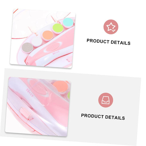 Compact Electric Nail File Kit for Kids - Boy & Girl Manicure Tool