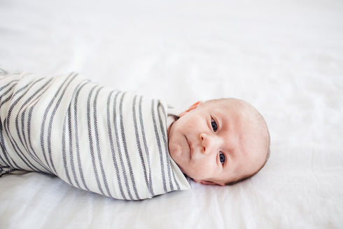 Midtown Large Premium Knit Baby Swaddle Blanket by Copper Pearl