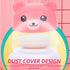 OSALADI Baby Powder Bottle: Cartoon Bear Powder Puff Box, Infant Loose Powder Box with Puff, Talcum Powder Container