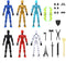 MerryXD 6 Pack Assembly Completed T13 3D Action Figure,Dummy Nova Titan Lucky