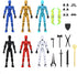 MerryXD 6 Pack Assembly Completed T13 3D Action Figure,Dummy Nova Titan Lucky