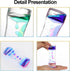 12 Pack SUNPROUND Liquid Motion Bubbler Sensory Toys, Liquid Timer Desktop Colorful Hourglass Liquid Bubbler, Small
