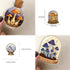LOOGFDC 50 Pcs Vintage Mushroom Jar Stickers, Transparent Cartoon Aesthetic Stickers, Waterproof PET Vinyl Decals