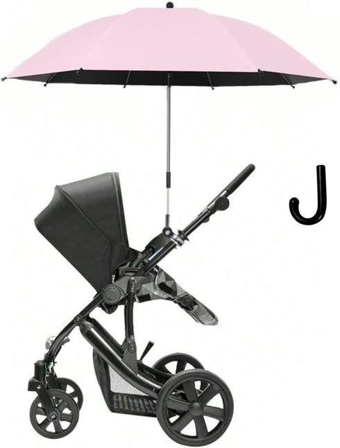 cajuca Creative Universal Stroller Umbrella with Parasol - Sun Protection for Baby, Pet