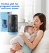 Travel Bottle Cleaner Kit - Portable Baby Bottle Brush Set with Silicone Cleaning Brush and Drying Base