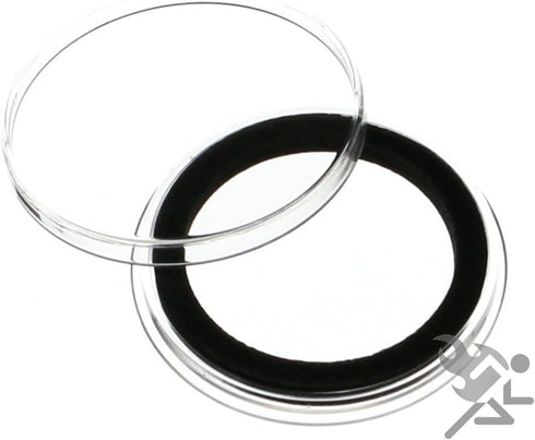 Air-Tite (15) 32mm Black Ring Coin Holder Capsules for 1oz Gold Eagles, Krugerrands & Kangaroos