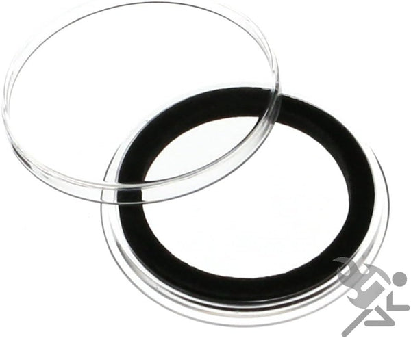 Air-Tite (15) 32mm Black Ring Coin Holder Capsules for 1oz Gold Eagles, Krugerrands & Kangaroos