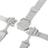 Hozee 5 5-Point High Chair Straps, Point Baby Harness Easy to Use Sturdy for Stroller for Pushchair(Gray Button Strap)