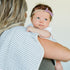 Grey Stripe Ultra-Absorbent Premium Burp Cloth for Babies
