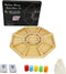 Michigan Rummy Game Deluxe Set - A Royal Game of Hearts Rummy Poker Wooden Tripoley Board Game for 100 Chips
