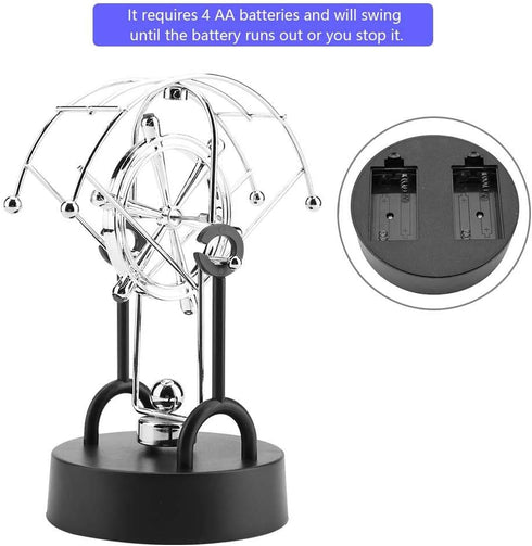 Art Craft Electronic Swinging Shake Wiggle Device, Perpetual Motion Desk Decoration (#B101)