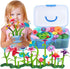 BIRANCO Flower Garden Building Set, 138 PCS Fun Stacking Toys for Toddlers Age 3-6, Educational STEM Gardening Gift