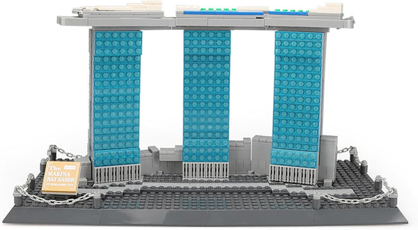 Oichy Building Blocks Set - Marina Bay Sands Architecture Model Kits (881 PCS) for Adults and Kids