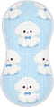 tplaotee Cute White Bichon Frise Cotton burping Cloth Soft and Absorbent? Baby wash