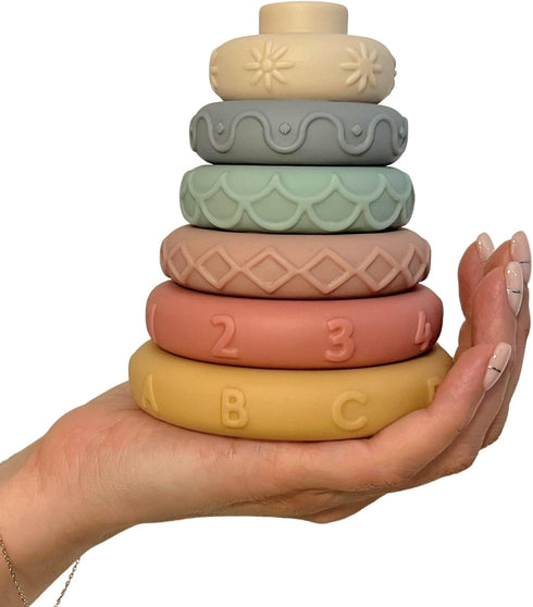 Mr. Pen Stacking Rings Toy, 6 pcs Baby Stacking Toys for Infants, Stacking Rings Baby Toy