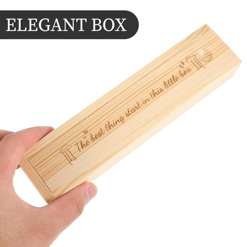 Pregnancy Test Keepsake Box Wooden Lidded Case for Announcement and Cherished Memories Multi-Functional Storage