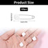 HJZHII 100PCS 2.2 Inch Supplies(100) Safety Pins for Diaper, Plastic Head Cloth Diaper Nappy Pins with Locking Closures