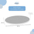 SHEETWORLD.COM 100% 23 29 inches, SheetWorld Baby Fitted Oval Crib Sheet Fits Stokke Mini, Cotton Woven Sheet, Unisex