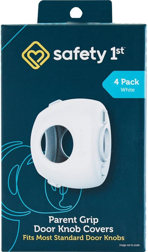 Safety 1st Parent Grip Door Knob Covers - White, One Size, 4 Count (Pack of 1) (HS3260600)