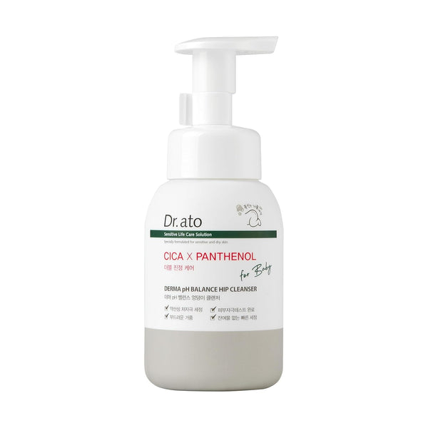 Dr.ato Baby Bottom Cleanser, pH 5.5 Balanced, Fragrance-Free for Sensitive Skin, Moisturizing