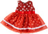 TianBo 3pc Christmas Doll Clothes, 18 Inch Red Color Including Snowflake Hat Shawl Dresses for Girl Dolls