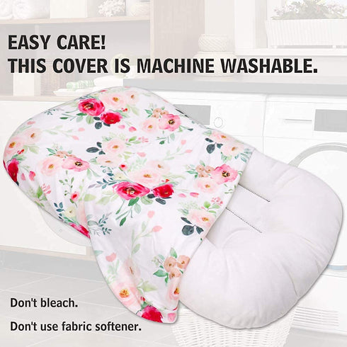 TANOFAR Baby Lounger Cover for Girls, Removable Soft Comfortable Nest Slipcover, Machine Washable Flower